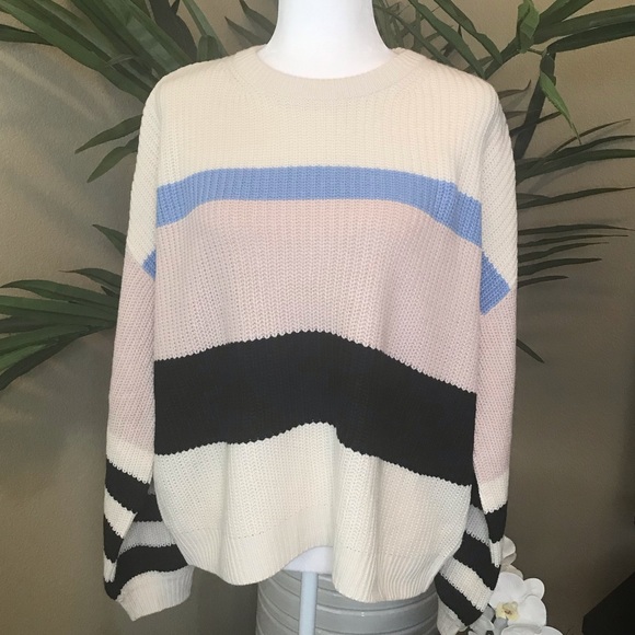 Sanctuary Striped Sweater Oversized - M - Picture 14 of 14